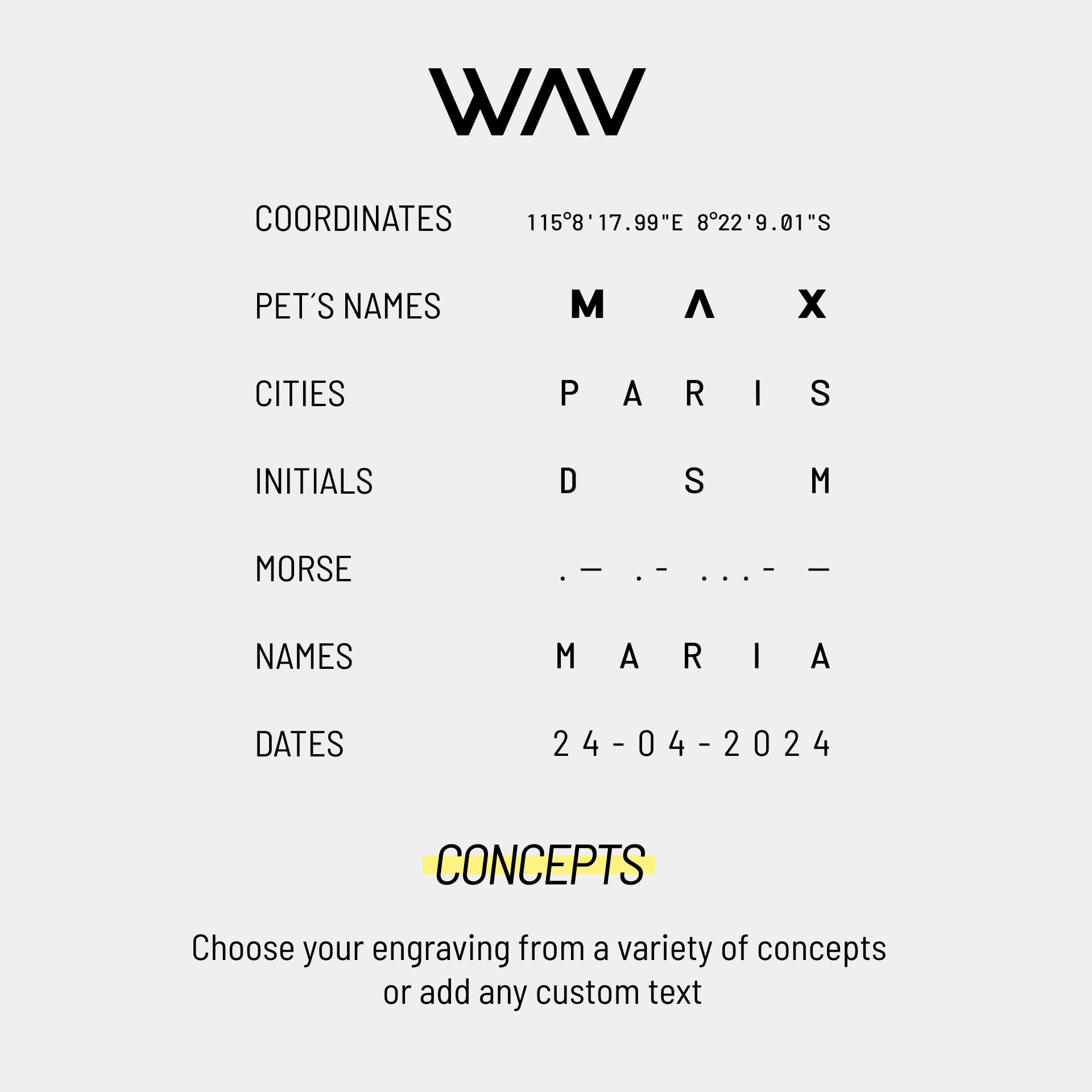 wav custom jewelry concepts
